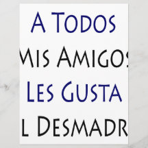 Un EL Desmadre de Les Gusta d'amis de Todos mis Prospectus Personnalisés