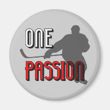 Un hockey de passion aimants pour réfrigérateur