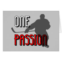 Un hockey de passion carte de vœux