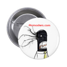un monstre, Mcmosters.com Pin's Avec Agrafe