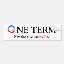 Un terme Obama Autocollants Pour Voiture