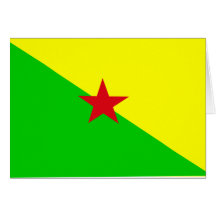 Unabhängigkeit Guyana, Kolumbien Flagge Grußkarte
