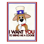 Uncle Sam Corgi-Postkarte
