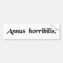 Une année horrible adhésif pour voiture