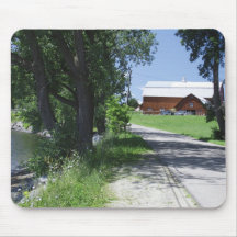 Une ferme grande d'île tapis de souris