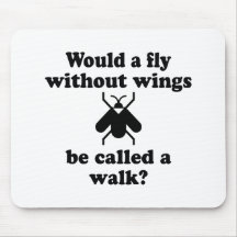 Une mouche sans ailes tapis de souris
