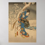 Une version moderne du conte de Genji dans la neig Affiches