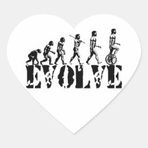 Unicycle Unicycling Sport-Evolutions-Kunst Sticker