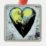 Unordentliche ausdrucksvolle geschrammte moderne M Weihnachtsornament