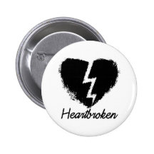 Untröstlicher AntiValentinstag Anstecknadelbuttons