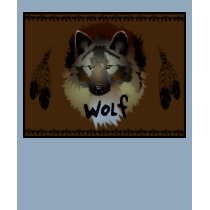 Ureinwohner-Wolf-T-Shirt