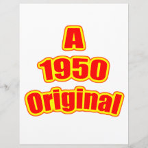 Ursprüngliches Rot 1950 Flyer Druck