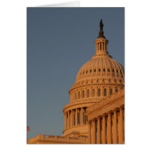 US-Hauptstadts-Gebäude-Sonnenuntergang Grußkarte
