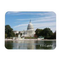 US-Hauptstadts-Gebäude Vinyl Magnete