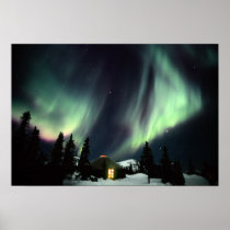 USA, Alaska, Chena heiße Quellen. Aurora