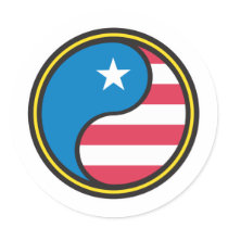 USA-Flagge Yin Yang