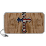 USA-Flaggen-Kreuz Notebook Lautsprecher