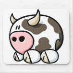 Vache à bande dessinée tapis de souris