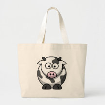 vache à MOO de bande dessinée Sac Fourre-tout