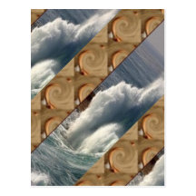 Vagues et sable cartes postales