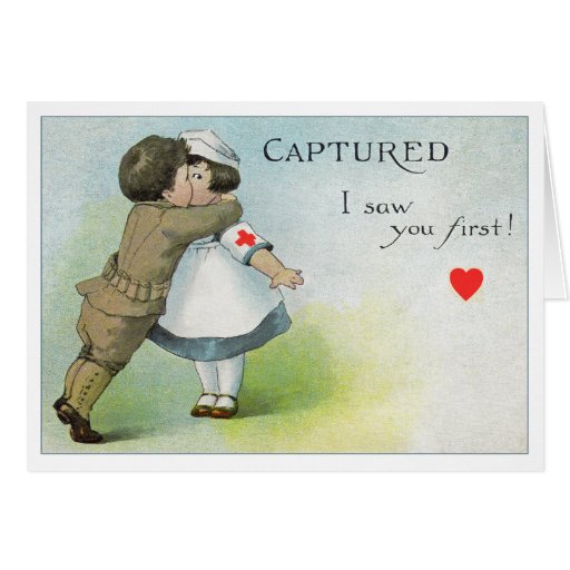 Valentine I vous a vus d'abord Carte De Vœux