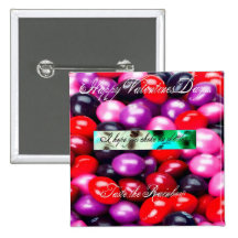 Valentinsgruß-Knopf Buttons