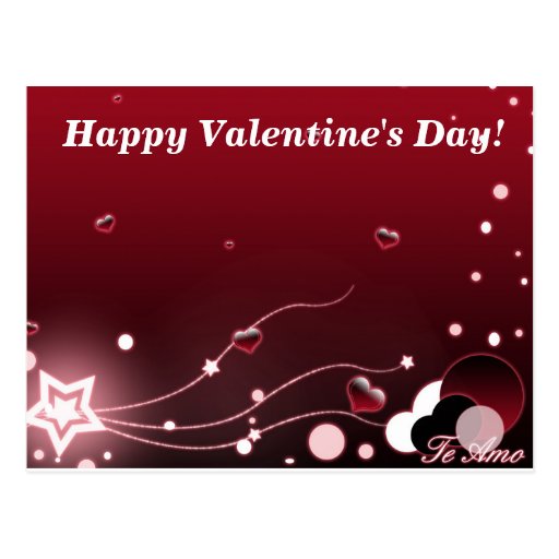 Valentinsgruß-Postkarte