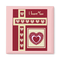 VALENTINSGRÜSSE Magnet