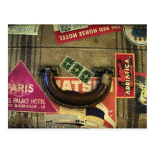 Valise vintage cartes postales