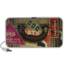 Valise vintage haut-parleur ordinateur portable