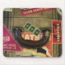Valise vintage tapis de souris