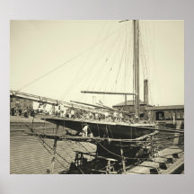 Valkyrie III in Erie-Becken 1895 Posterdrucke