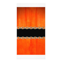 Valxart orange Kürbiskette abstrakt Photokarten
