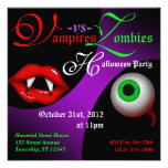 Vampires contre des invitations de partie de Hallo