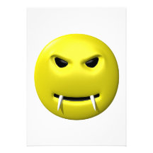 Vampirs-smiley Personalisierte Einladung