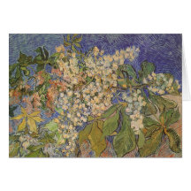 Van Gogh blühende Kastanien-Niederlassungen Karte