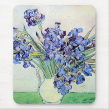 Van- GoghStillleben: Vase mit Iris Mauspads