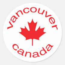 Vancouver Kanada Runder Sticker