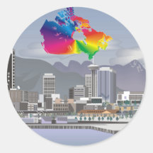 Vancouver Kanada Runder Sticker