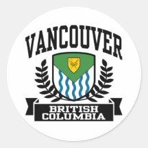 Vancouver Runde Aufkleber