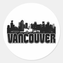 Vancouver-Skyline Aufkleber
