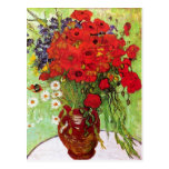 Vase avec des marguerites et des pavots, Van Gogh Carte Postale
