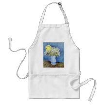 vase de Fleurs jaune, fleurs de Vincent van Gogh Tablier