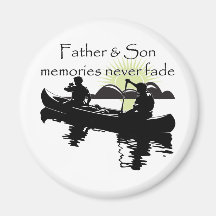 Vater und Sohn Kühlschrankmagnet