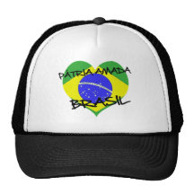 Vaterland Brasilien Liebt Baseball Kappe