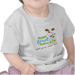 Vatertag Hündchen-der glückliche erste Tshirt