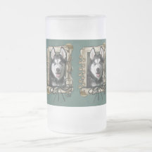 Vatertag - Steintatzen - sibirischer Husky Kaffee Haferl