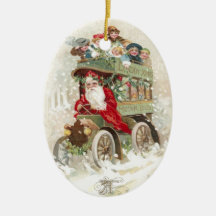Vati-Weihnachtsbewegungsbus Weihnachtsbaum Ornament