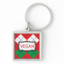 Vegan Argyle rot und grün