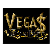 Vegas-Baby-Postkarte